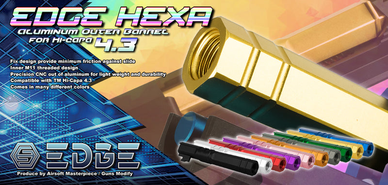 EDGE “HEXA” Aluminum Outer Barrel for Hi-CAPA 4.3