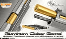 Airsoft Masterpiece .45 Threaded Aluminum Outer Barrel for Hi-CAPA 5.1 (Chrome Ver.) - BlowBack MastersAirsoft MasterpieceOuter Barrel