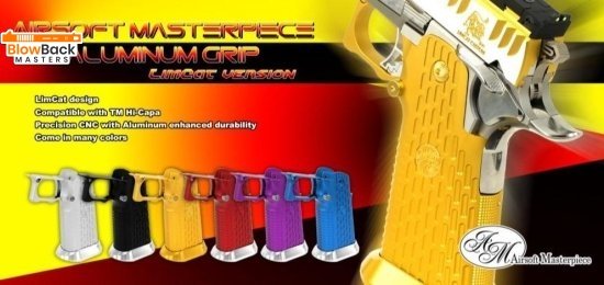Airsoft Masterpiece Aluminum Grip for Hi-CAPA Type 13 (LimCat) - BlowBack MastersAirsoft MasterpieceGrip