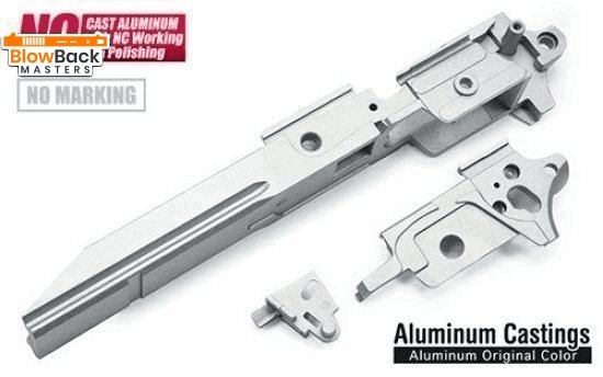 Aluminum Frame for MARUI HI-CAPA 5.1 (GD Type/NO Marking/Alum. Original) - BlowBack MastersGuarderFrame