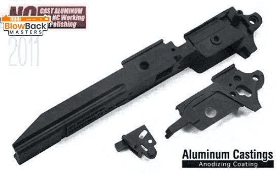 Aluminum Frame for MARUI HI-CAPA 5.1 (GD Type/STI 2011/Black) - BlowBack MastersGuarderFrame