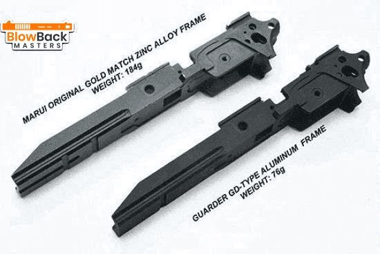 Aluminum Frame for MARUI HI-CAPA 5.1 (GD Type/STI 2011/Black)