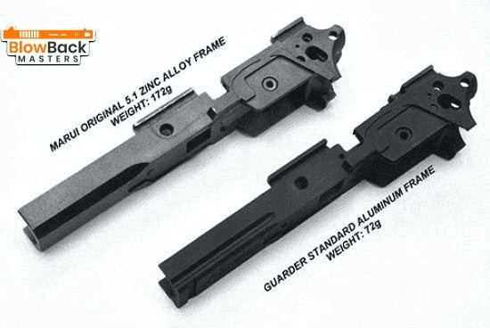 Aluminum Frame for MARUI HI-CAPA 5.1 (Standard/INFINITY/Black) - BlowBack MastersGuarderFrame