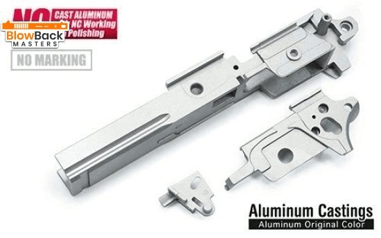 Aluminum Frame for MARUI HI-CAPA 5.1 (Standard/NO Marking/Alum. Original) - BlowBack MastersGuarderFrame