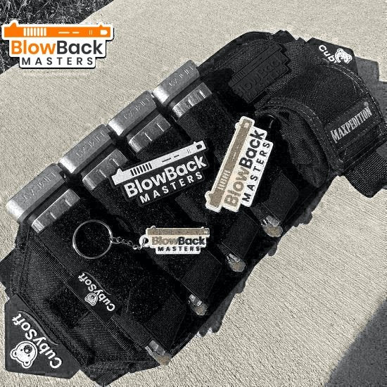 BlowBack Masters | Black / White Patch - BlowBack MastersBlowBack MastersPatch