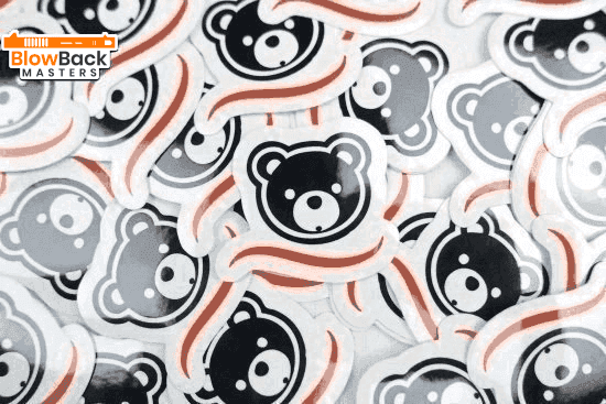 CubySoft® BEAR STICKER | BLACK
