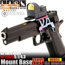 Nine Ball Aluminum Mount Base - BlowBack MastersLaylaxMount