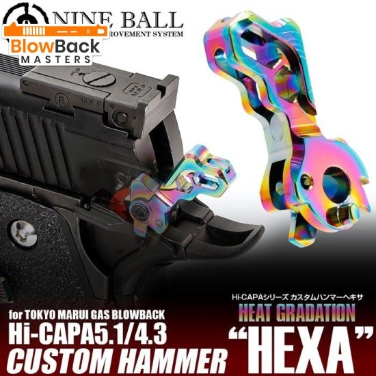 Nine Ball Hi-CAPA 5.1/4.3 Custom Hexa Hammer - BlowBack MastersLaylaxHammer