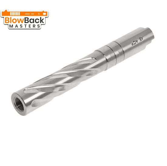 Stainless Steel Spiral Outer Barrel for 5.1 Hi-Capa - BlowBack Masters5KUOuter Barrel